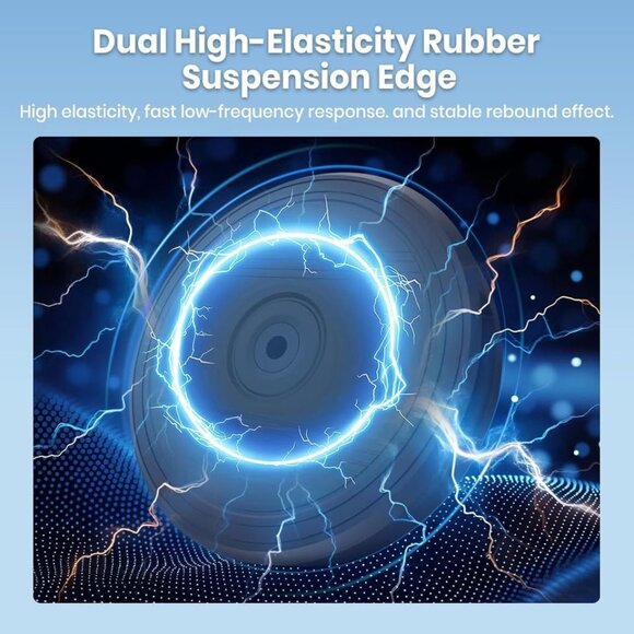 Junsun 800W 12" Car Subwoofer with Spare Tire Anti-Theft Design, Deep Bass, - Picture 6 of 9